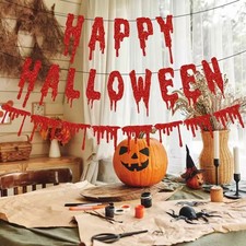 Happy Halloween Banner Party Decoration Bloody words Party decoration supplies