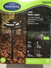 Harbor Breeze BLACK FINISH Low voltage Hardwired LED Outdoor Path Light