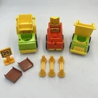 Vintage 1977 Fisher Price Little People LIFT AND LOAD DEPOT Accessories Lot 9pc