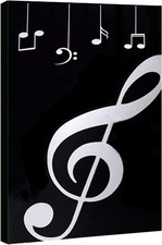 Music Binder Sheet Music Storage Holder, A4 Size Black Folder, 40 Pockets