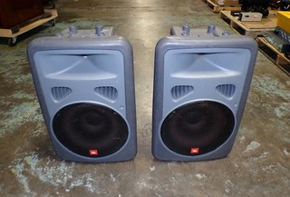 Lot of 2 JBL EON Power15 15" Powered PA Speaker Active Monitor (B2952)