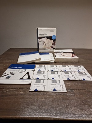 Microsoft Word Version 5 mit Box und Zubehör 3 1/2'' Disketten 