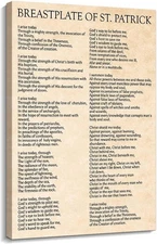 Breastplate of Saint Patrick Prayer Wall Art Irish Faith Wall Art Christian 