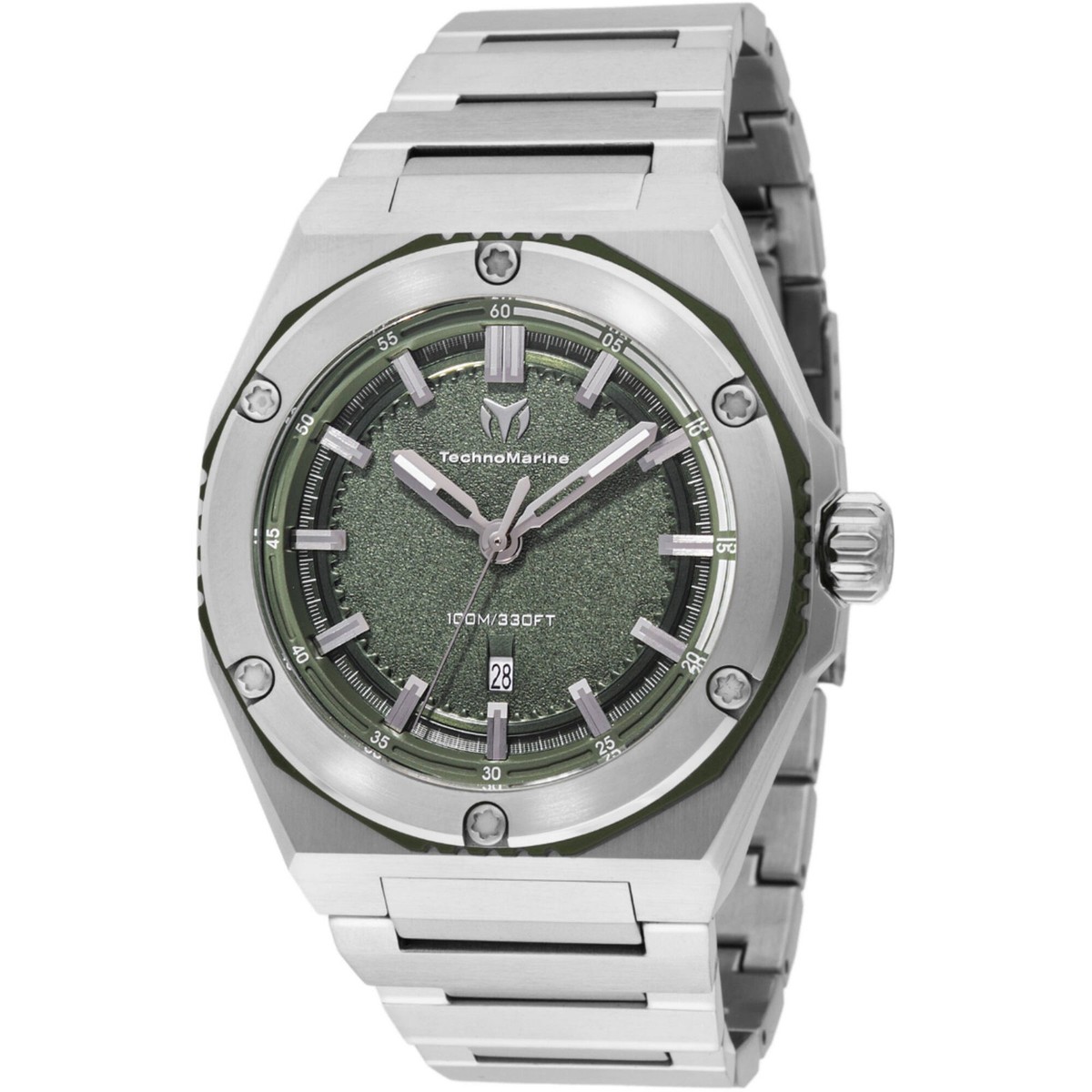 Technomarine Men's Watch Coral Legacy Quartz Olive Green Dial