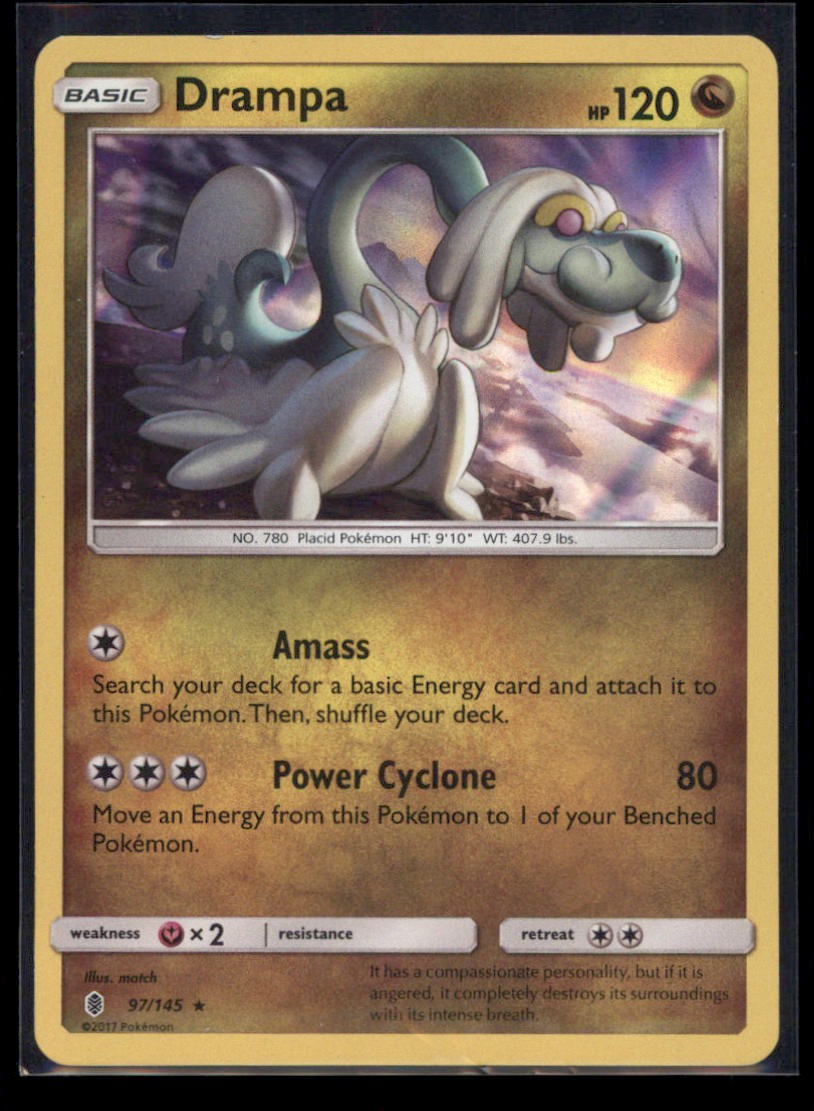 DRAMPA 97/145 HOLO RARE GUARDIANS RISING POKEMON LP
