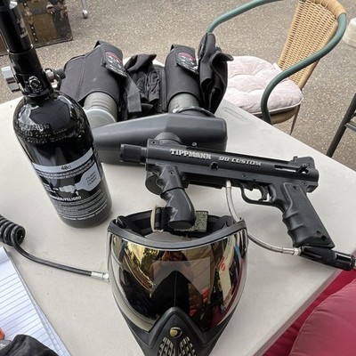 Tippmann 98 Custom Marker Bundle w/ Tank, Hopper, Mask, Pods (No Barrel)