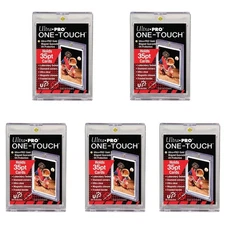 Lot of 5 Ultra PRO 35pt One Touch Magnetic Trading Card Holder UV Protection