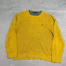 Nautica Knitted Jumper Pullover Knit Sweater With Embroidered Logo Men's Xl