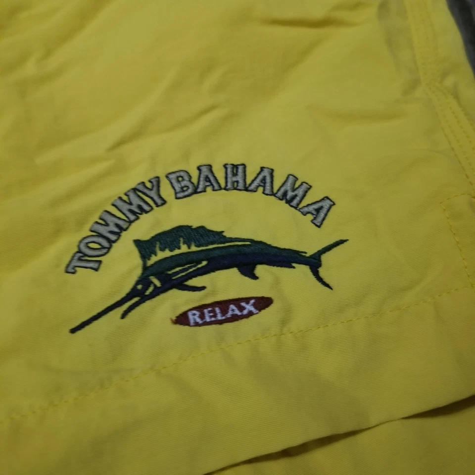 Tommy Bahama Shorts Mens Size XXL Yellow Tropical Beach Board Swim Trunks - Image 2 of 4