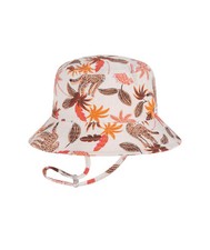 Millymook Baby Girls Bucket Hat - Orange Tropical Pattern Print - Jasmine