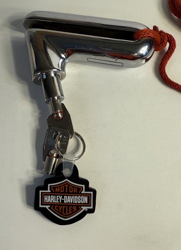 Bloqueo de freno de disco para motocicleta Harley Davidson dos llaves y cable recordatorio - Imagen 2 de 6
