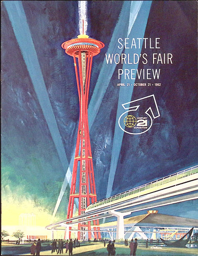 1962 Seattle World's Fair Preview Pictorial Program Seattle WA