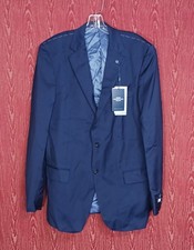 HART SCHAFFNER Marx New York Fit Soft 99 Wool Blue Men's Size 42L