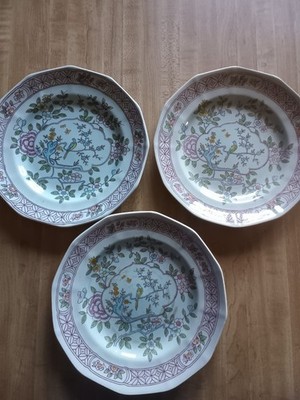 Adams China Singapore Bird Plates 9 inch Set of 3
