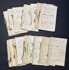 Antique 1852 ORWELL TOWNSHIP Pennsylvania BRIDGE & ROAD Infrastructure Documents