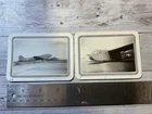 ORIGINAL WWII PHOTO PAIR C-47S / GLIDER AT MILO AIRFIELD SICILY LATE 1943