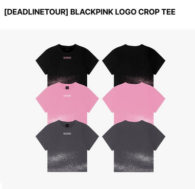 BLACKPINK DEADLINE World Tour LOGO T-Shirt - CROP OFFICIAL *Paid