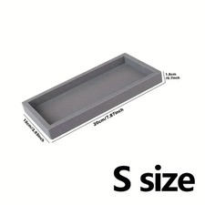Bathroom Vanity Tray Counter Tray Sink Storage Plate Flexible Silicone Soap Tray