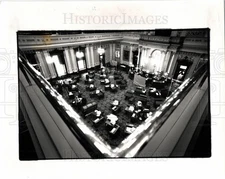 1990 Press Photo State Capitol Senate Chambers - dfpb78165