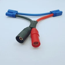 AS150 Female(Red)+Male(Black) Series Wire to 2 Male EC5 10AWG 10CM Serial Cable