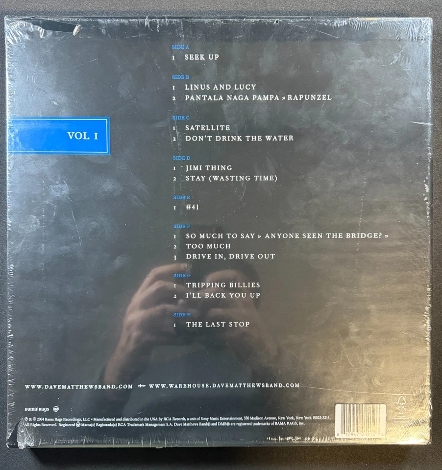 Dave Matthews Band - Live Trax Vol 1 - Blue Vinyl #489/500 SEALED RARE - Image 2 of 2