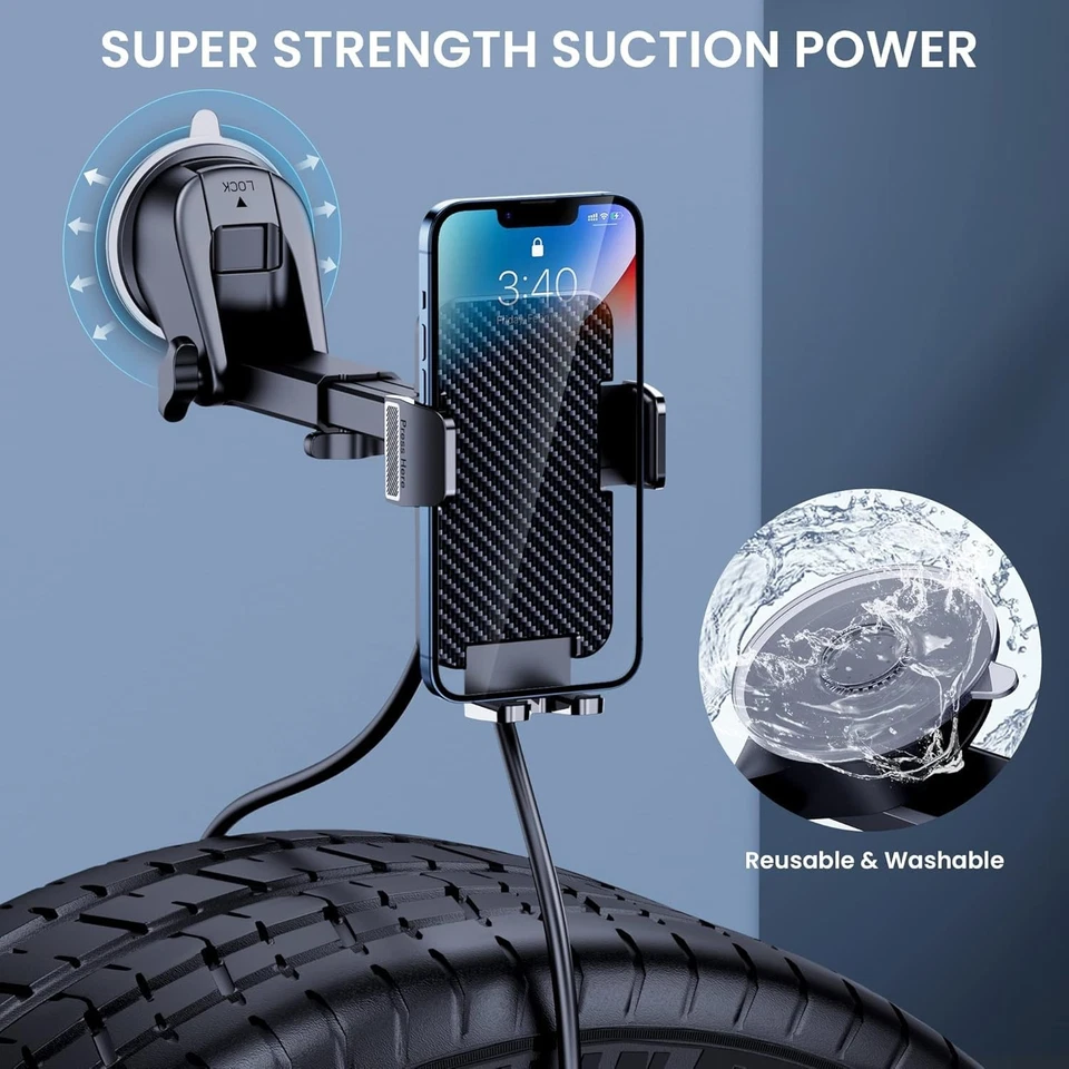 Base Para Poner Sujetar El Telefono En Carro Soporte Porta Celular de Movil HUD - Image 3 of 4