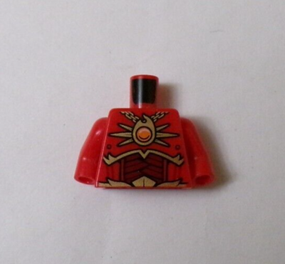 福殿 Lego x1 Mini Torso Red Chinese Fire Armor Pattern, 973pb1723c01