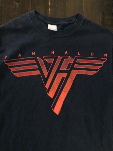 Van Halen Band Logo Tour T Shirt Navy 