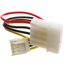 6in 4 Pin Molex to Floppy Power Cable 5.25 inch Male to 3.5 in Female 11W3-05206
