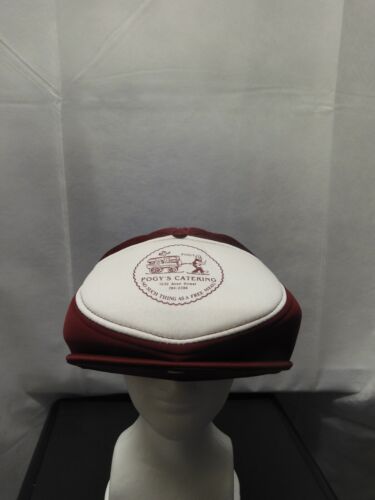 Vintage Pogy's Catering Newsboy Foam Hat Snapback Lacoste, WI - 第 1/9 張圖片