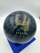 Vintage Ebonite Galaxie 300 UNDRILLED Blue Green Tone Swirl Bowling Ball 12 Lbs