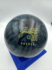 Vintage Ebonite Galaxie 300 UNDRILLED Blue Green Tone Swirl Bowling Ball 12 Lbs