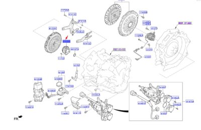 Kia Niro MK2 Doppelkupplungslagersatz 414202B500 NEU ORIGINAL