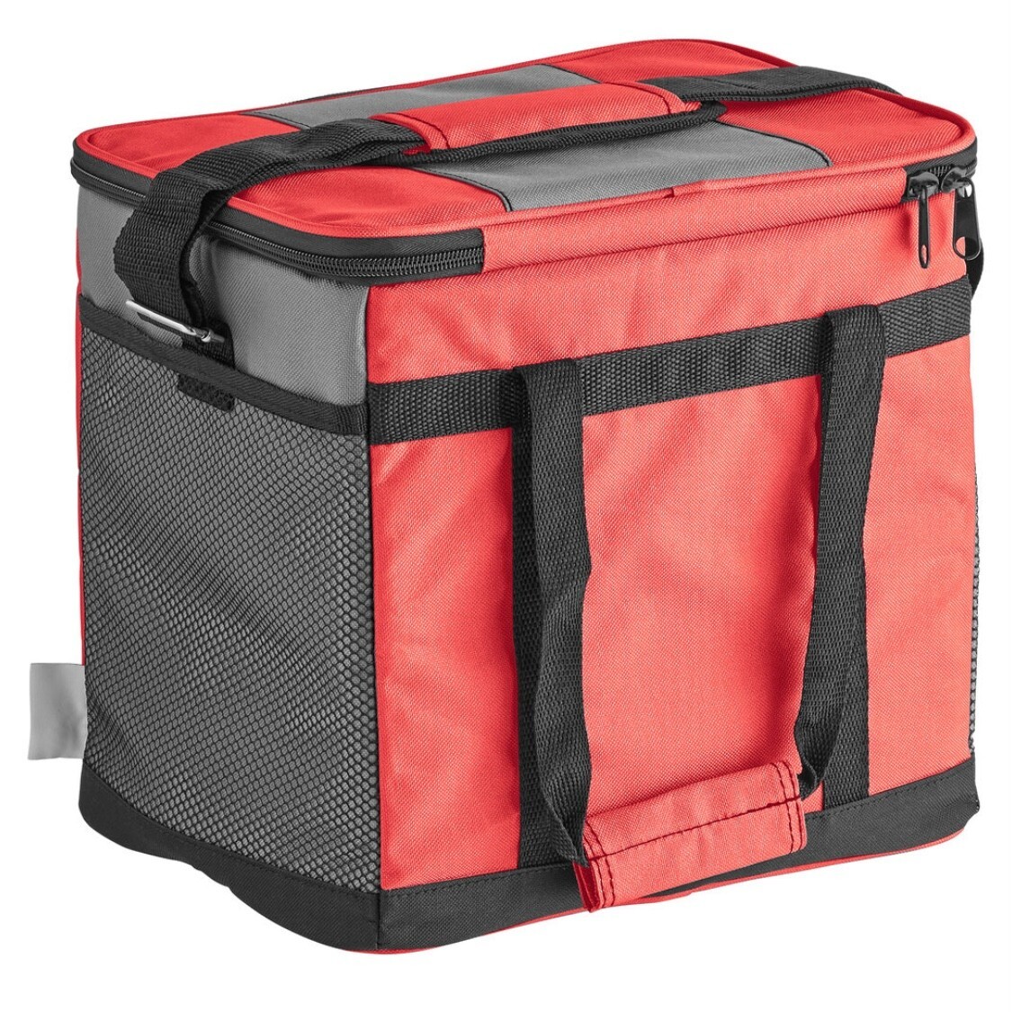 Red Insulated Soft Cooler Bag with Shoulder Strap (Hold 24 Cans) 12''x9''x11.5''