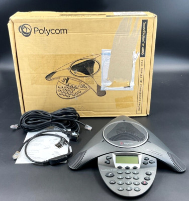 Polycom Soundstation IP 6000 Conference VoIP Phone 2200-15660-001   ️  ️