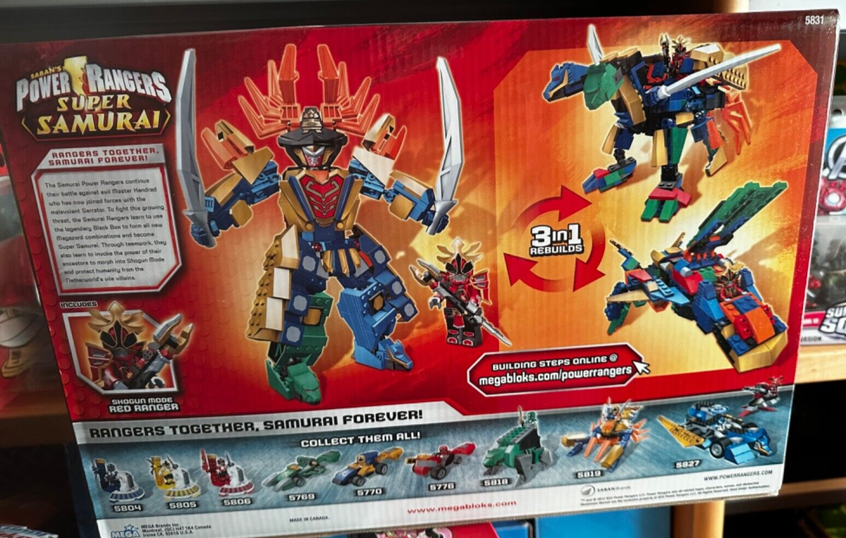 New Power Rangers Super Samurai Megazord 5785 MEGABLOKS | eBay