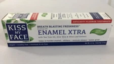 Kiss My Face Toothpaste Enamel Xtra Cool Mint Gel Paste 4.5 oz EXP 8/2020