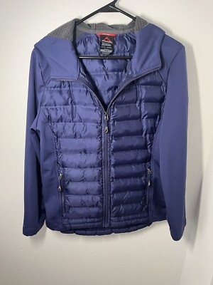 Gerry Womens Purple/Blue Lightweight Puffer Coat Size M