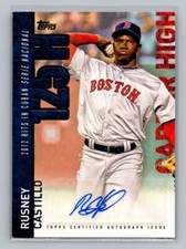 2015 Topps Baseball Series 1 Rusney Castillo Career High Autograph CH-RC