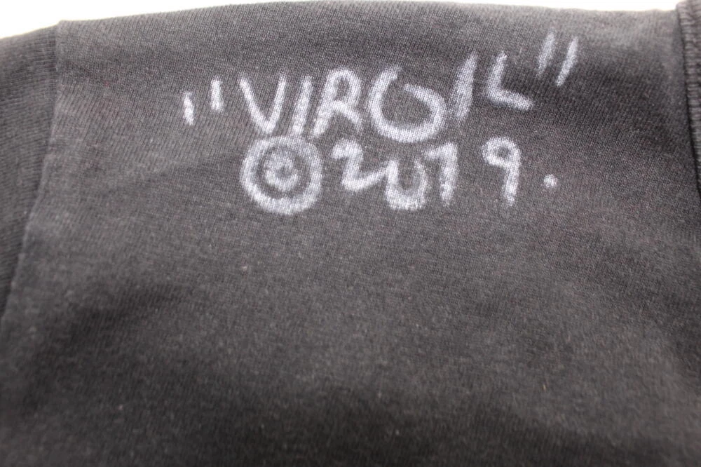 VIRGIL ABLOH SIGNED AUTOGRAPH 2013 OFF WHITE MAIN LABEL T-SHIRT - VERY  RARE! JSA