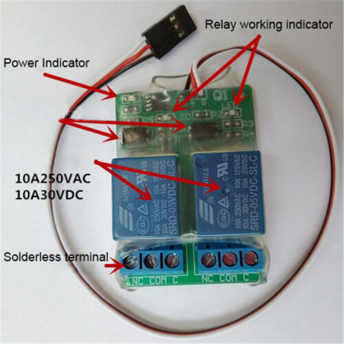 5V Q1 Relay Switch PWM Model Controller 1CH Servo Signal For RC Aircraft Model - Picture 1 of 3