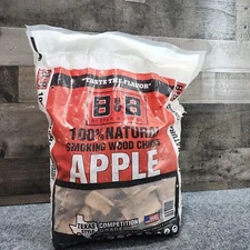 B & B Charcoal Apple Wood Smoking Chunks 100% Natural For Smoker Grill 549 Cuin