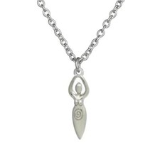 FERTILITY GODDESS NECKLACE 1" Pendant Charm Motherhood Ancient Wiccan Symbol NEW