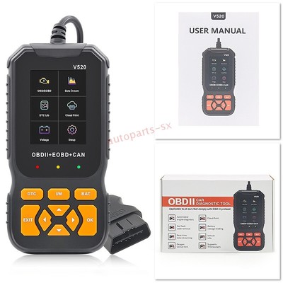 OBD2 V520 Car Diagnostic Instrument Code Read Card Engine Fault Detector ELM327
