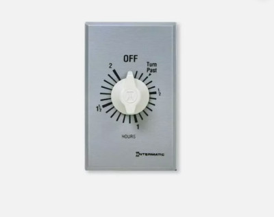 Intermatic Ff2h Timer,Spring Wound,2 Hr,Spst,Silver