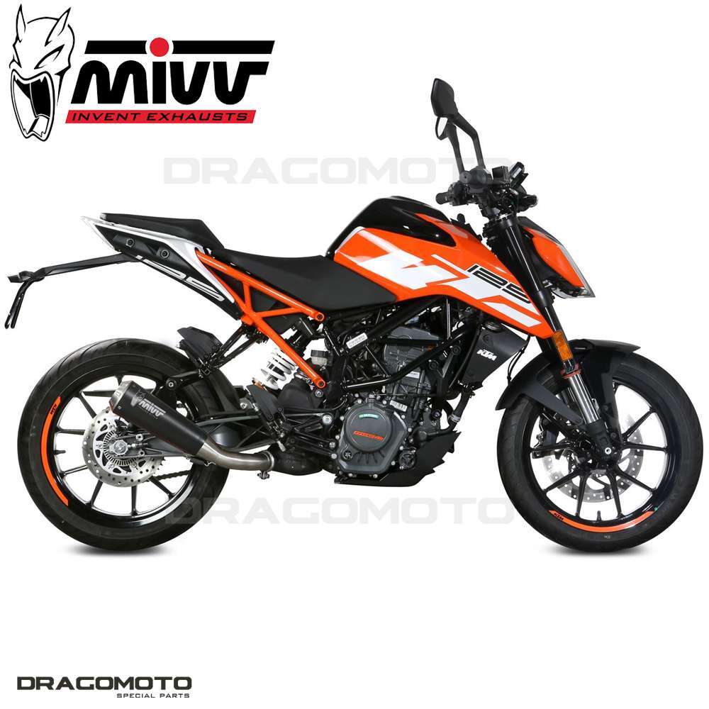 Exhaust KTM 125 DUKE 2019 2020 MIVV X-m1 Black