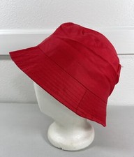 Fashion Bucket Hat Red Youth Kids 100 Cotton Travel Outdoors Cover Swim Camp