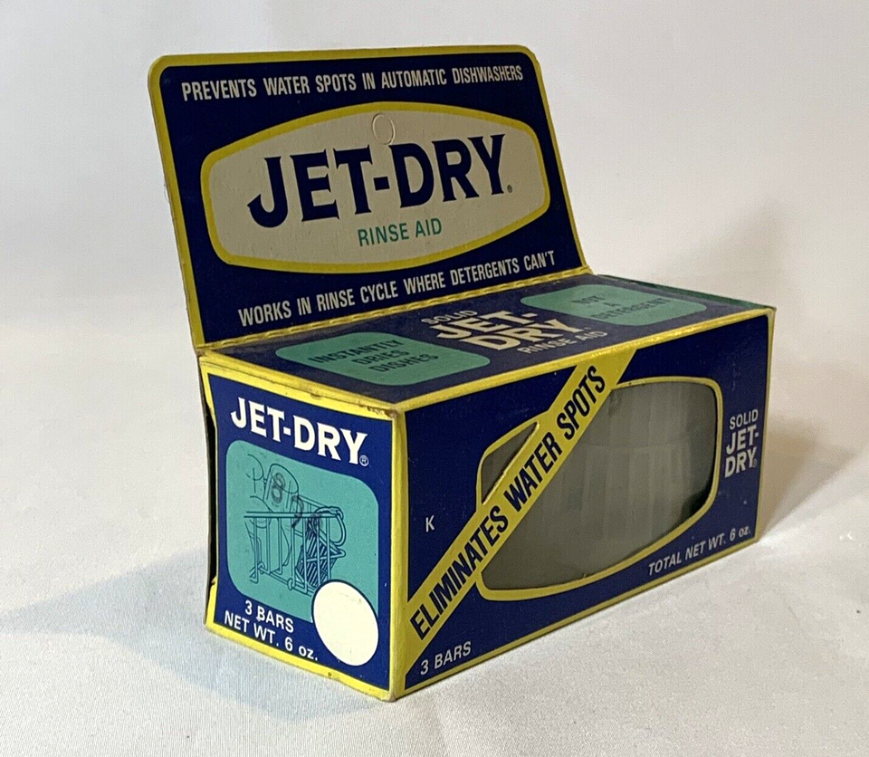Jet Dry Rinse Aid Solid 2 Baskets Discontinued For Dishwashers Vintage