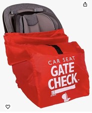 J.L. Childress Car Seat Gate Check Cover Bag - Air Travel RED. Very compact