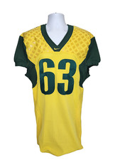 2003 Oregon DUCKS Football TEAM-ISSUED Nike GAME WORN JERSEY #63     Men's  44